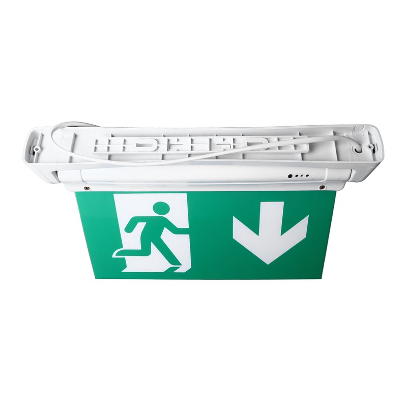 Exit Sign LED Battery Powered Emergency Safety Facilities Acrylic ABS