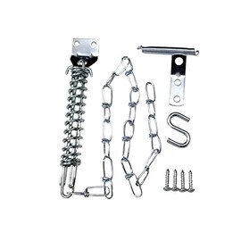 QCAA Storm Door Crash, Heavy Duty, 4.95x8.5x1.0 Inch, Silver, 1 Pack, Made in Taiwan