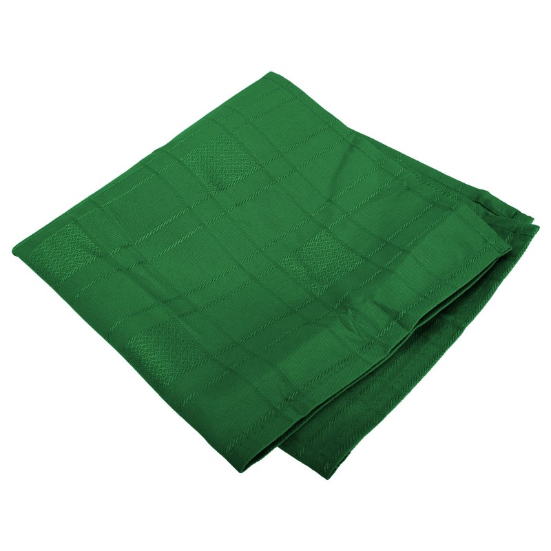 Emma Barclay Chequers - Jacquard Napkins in Silver - 17x17