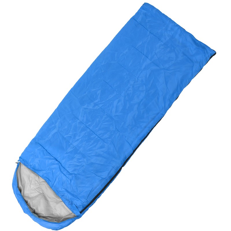 Adult Outdoor Envelope Sleeping Bag with Hood Waterproof for Camping