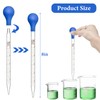 Glass Pipette, 2 Pcs Graduated Dropper, Dropping Pipette for Transfer