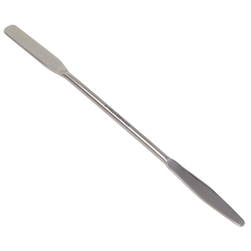 Lab Micro Spoon Scoop Flat Double Ended Spatula, Stainless Steel