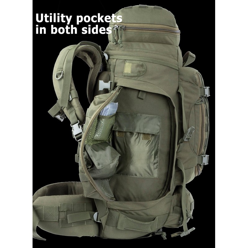 XMILPAX Large Internal Frame Backpack Tactical MOLLE Pack for Camping
