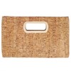 Cork Top Handle Clutch, Gold