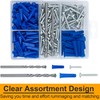 KURUI Wall Anchors and Screws Assortment Kit With Concrete Drill