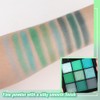 AMY'S DIARY Matte Shimmer Light Deep Green Eye Shadow Palette