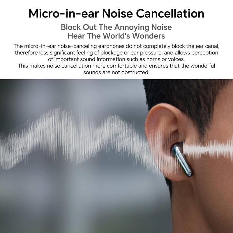 HONOR Choice Earbuds S7, 36 Ore Auricolari Bluetooth, Tri-mic AI