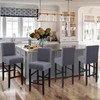 Bar Stool Covers Set of 4, Stretch Removable Polar Fleece