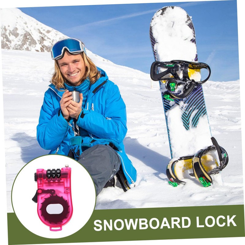 Sosoport Compact Ski Lock Password for Snowboard Scooter Bike Lightweight