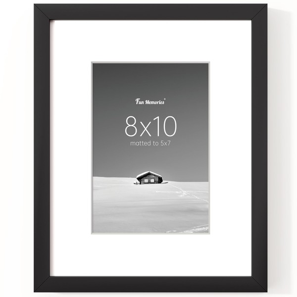 Fun Memories 8x10 Picture Frame, Photo Frame with HD Plexiglass,