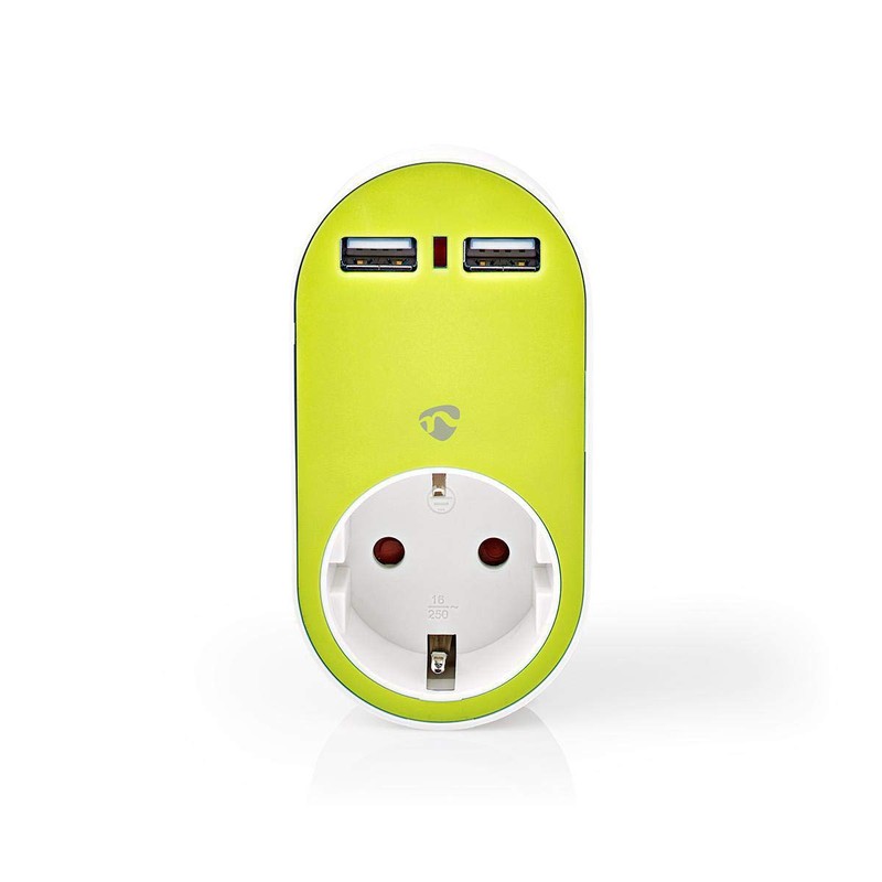 Nedis Socket Splitter 2 Sockets Euro Plug