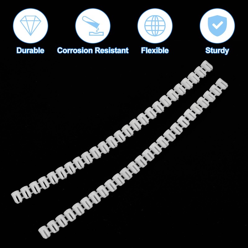 sourcing map 200Pcs 0.21"x0.31" Hinge Dowels, Plastic Dowel Insert for