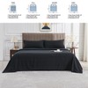 WODFAMY Microfiber Easy Fit Twin Size Bed Sheet Set Extra