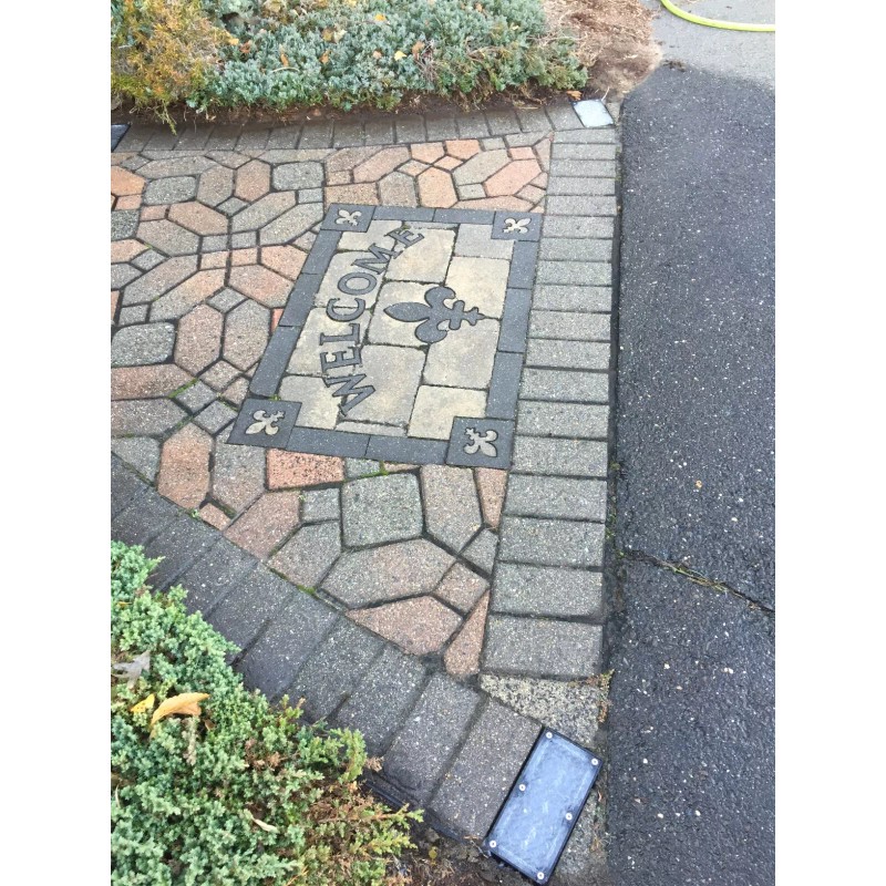 ShopTJB 3-Color Dimmable Solar Landscape 4"x8" Brick Paver Lights w/Remote
