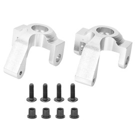 Aluminium Alloy Steering Cup RC Accessory for RGT 136100 1/10 RC Crawler Upgrade PartsSilver 680002S