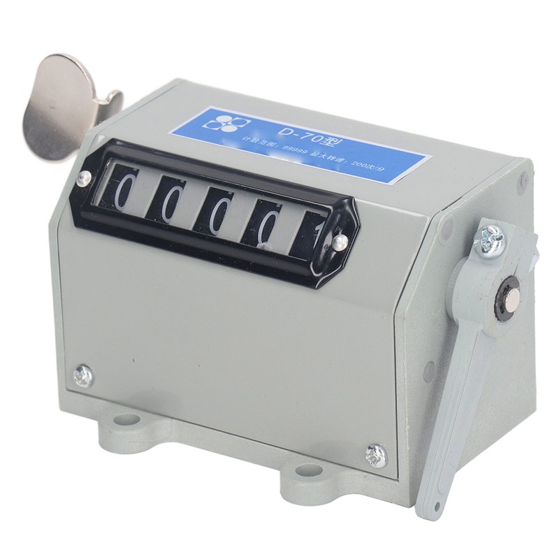 Pull Counter 5 Digit Mechanical Resettable Manual Stroke Tally Accurate