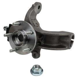 TRQ Front Right Steering Knuckle Assembly Compatible with 2010-2013 Ford Transit Connect