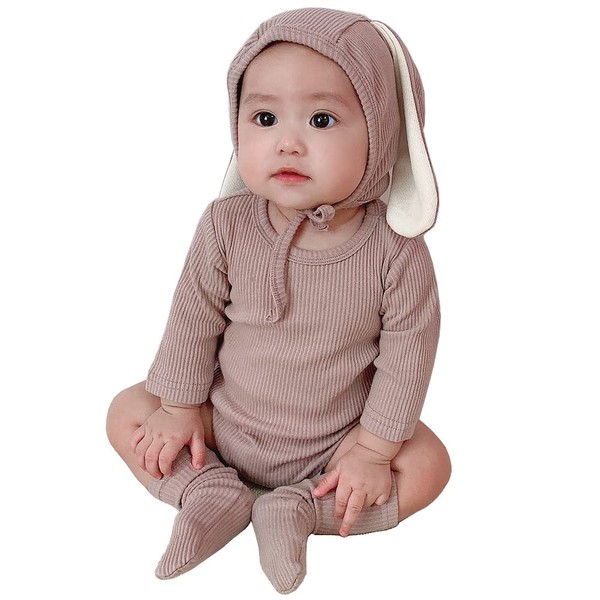 PUPYGIYUC Baby Bunny Outfit Baby Boys Girls Easter Outfits Bodysuit