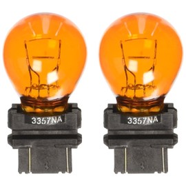 RoadPro RP-3357NA Amber #3357 Heavy Duty Replacement Bulb, (Pack of 2)