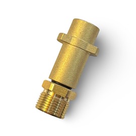 M&M Smartek Bayonet Adaptor Made of Brass M22 x 1.5 Male Thread Compatible with Kärcher High Pressure Guns 2-Piece