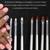 COM-FOUR ® 15 Piece Professional Nail Art And Modelling Brush Set