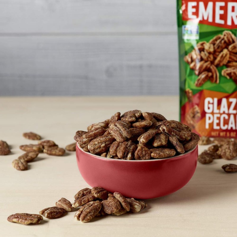 Emerald Nuts, Glazed Pecans, 5 Ounce Resealable Bags (Pack of