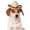 CIEOVO Dog Sombrero Hat, Mini Straw Sombrero Hats Mexican Hats
