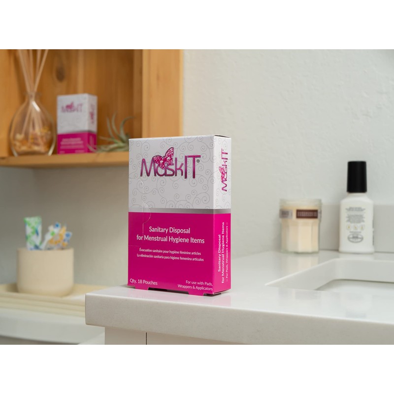 MaskIT Disposal Bags for Pads & Sanitary Napkins, Feminine Hygiene