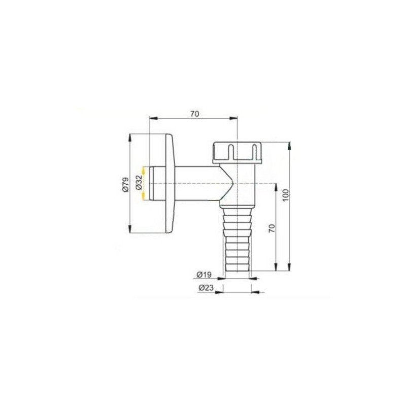 White Washing Machine Dishwasher Waste Pipe Drain Trap Kit Self