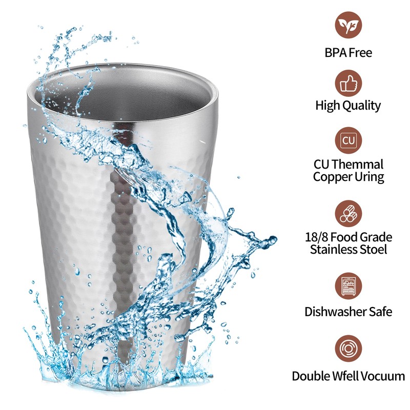 BEFOY Pint Cup - 16oz Double Layer Cup Wall Stainless