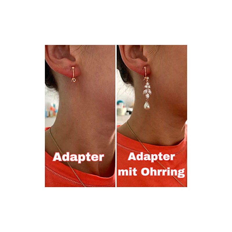 Clip Ohrringe Adapter Ohrclips Konverter Ohrring Clips siber rosegold gold