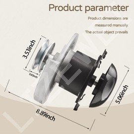 LIZEWEI 596878501 Trimmer Head Spindle Assembly w/ 532182217 Mow Ball & Bolt Kit Compatible with Husqvarna Poulan Craftsman HU625WT PR22WT 180334 182217 HU625HWT PPWT62522 HU625WTX
