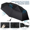 NINEMAX Compact Travel Umbrella Windproof Strong Folding,Small Automatic Umbrellas Double