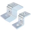 6 Pcs Z Shape Connector Bracket for 1-5/8"x 1-5/8" Strut
