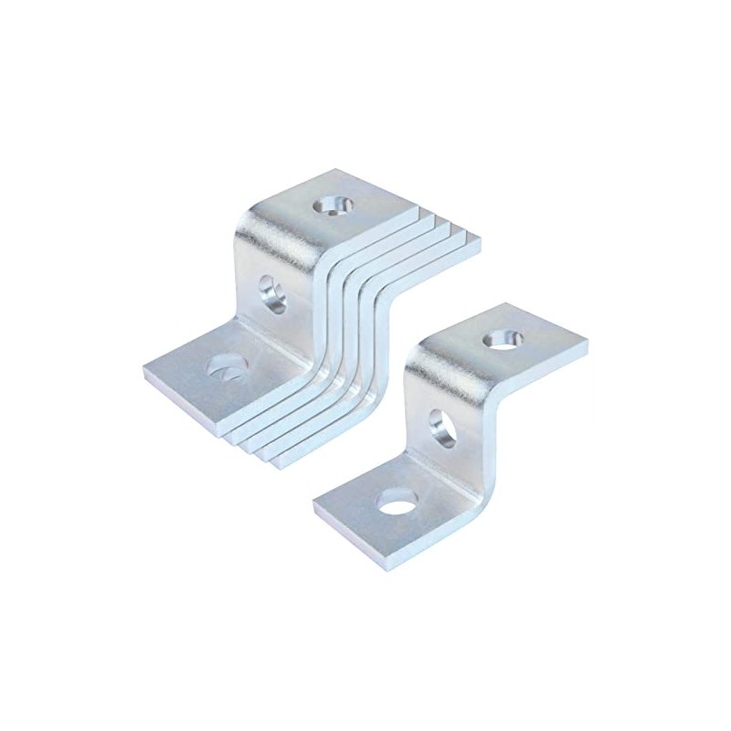 6 Pcs Z Shape Connector Bracket for 1-5/8"x 1-5/8" Strut