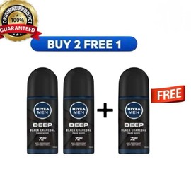 Buy 2 Free 1 Nivea Men & Women Deodorant Roll-On 50ml – Long-Lasting Freshness