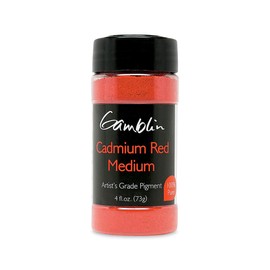Gamblin Dry Pigment Size 2.57 oz, Cadmium Red Med