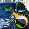 Green Evil Eyes Car Sun Shade Windshield Big Monster Eyes