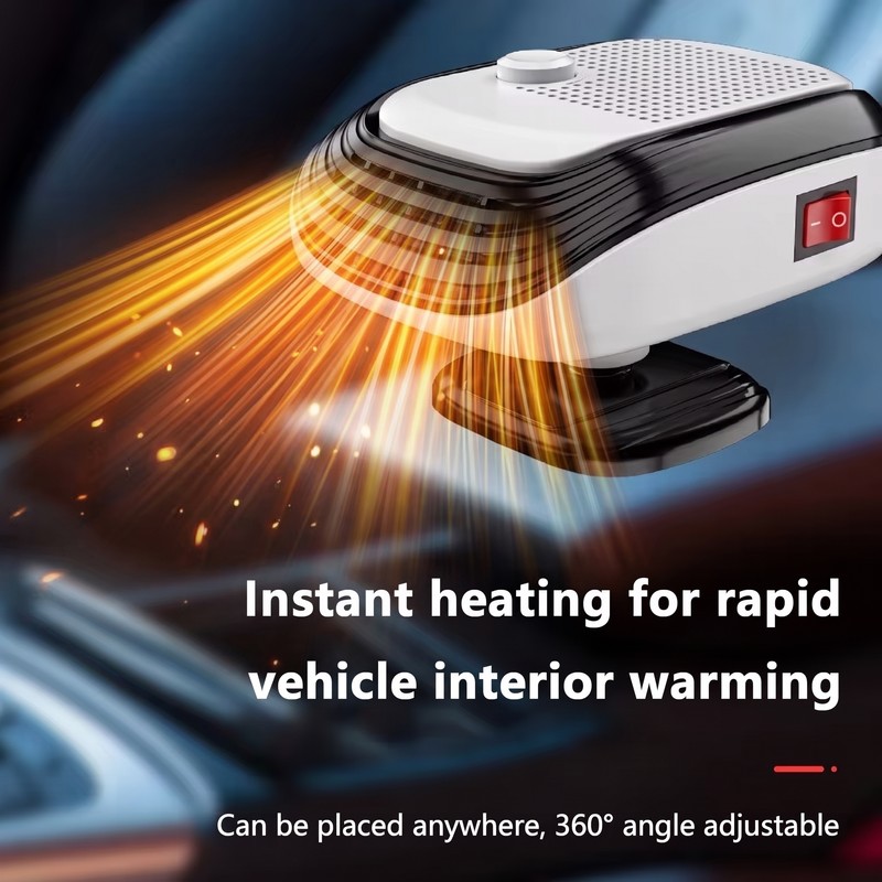 12V/24V Car Heater Fan for Winter Driving – Adjustable Wind