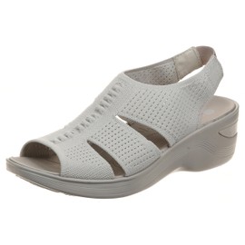 BZees womens Double Up Sandal, Sand, 9.5 US