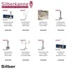 SILBERKANNE Scissor Trivet Extendible 55 x 13 cm Premium Silver