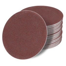 125 mm without Hole Red Random Orbital Sanding Discs Assortment Set of 50 Discs P150 P120 P100 P80 P60 Velcro Sandpaper