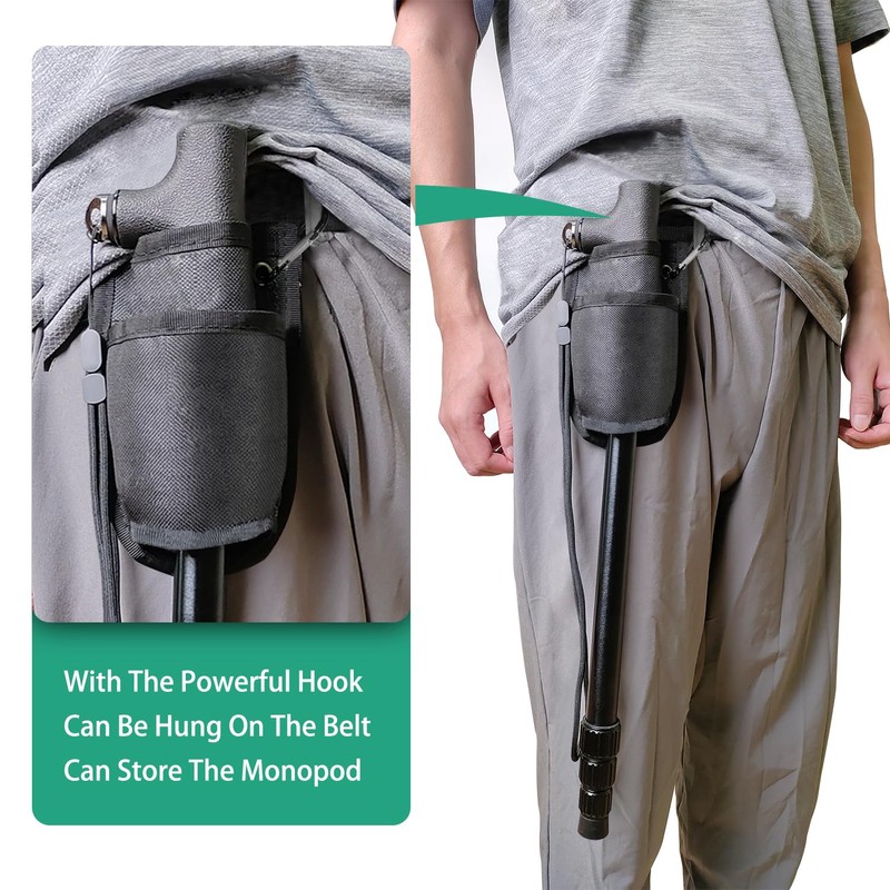 Rigych Monopod Handle Adapter Hiking Pole Handle with Monopod Waist