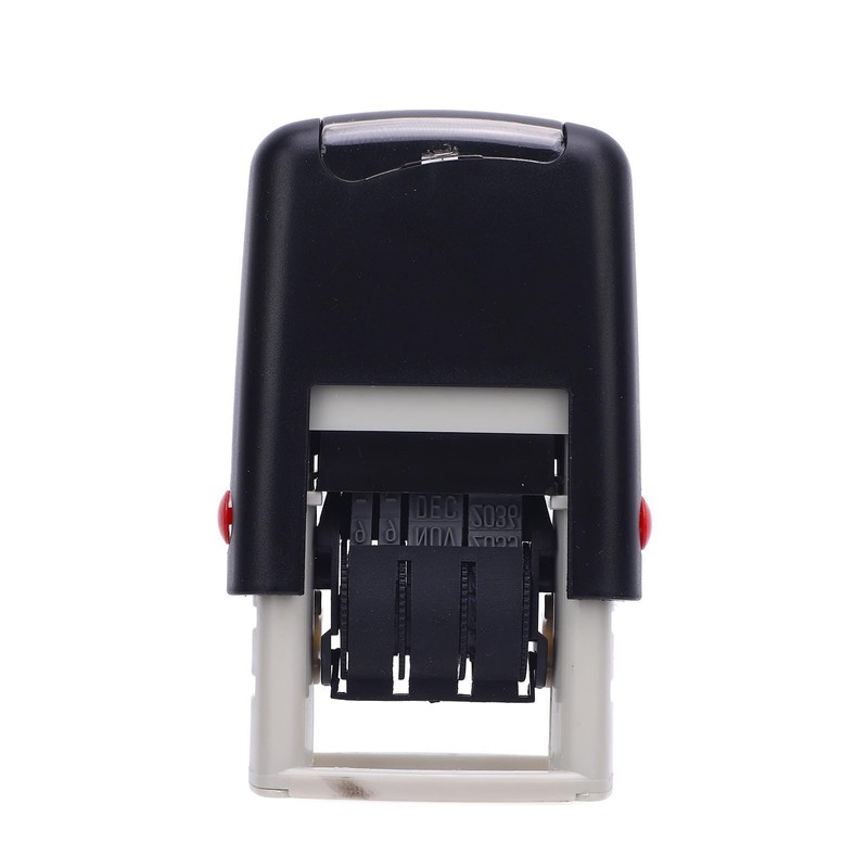 Cocoarm Englischer Datumsstempel mit Klaren Abdrücken, Schnelltrocknungsstempel für Offizielle Dokumente,