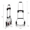 LEADALLWAY Dolly Cart Folding Hand Truck and Dolly,Steel Portable Cart