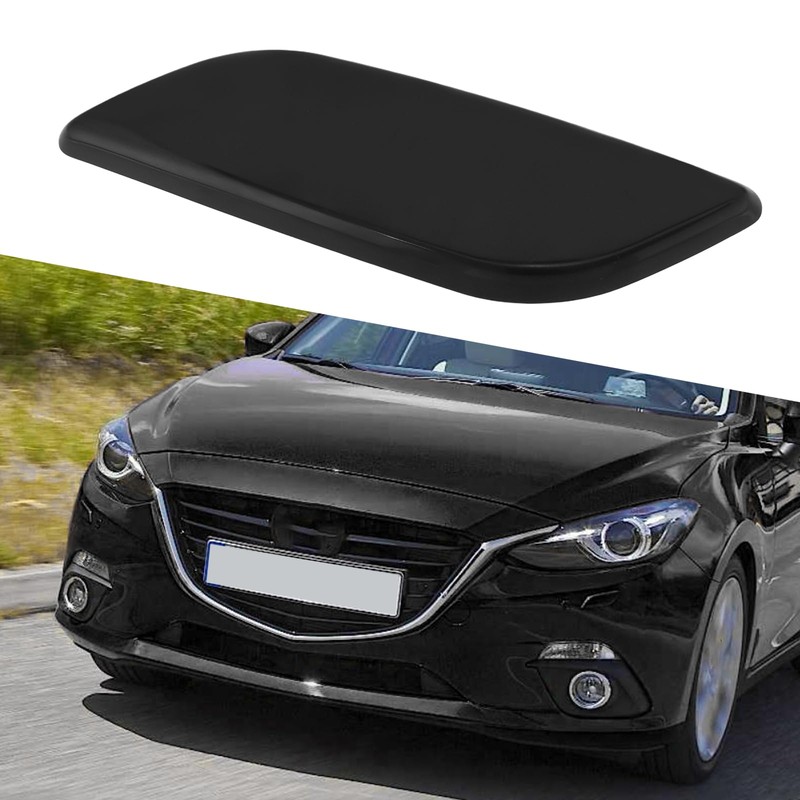 eMagTech Car Left Front Headlight Washer Jet Cover BKC6518H1 Compatible