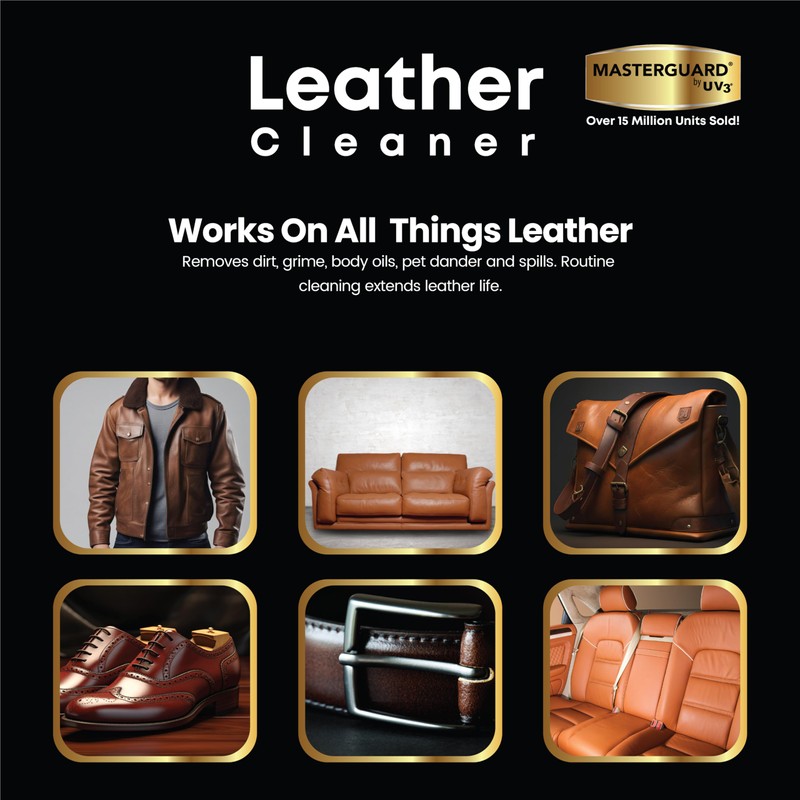 MASTERGUARD Leather Care Pack – Water-Based, Non-Toxic Cleaner & Conditioner