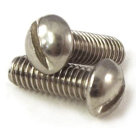 Round Slotted Machine Screws, 2BA x 5/8 inch, A2 Stainless Steel, 15 Pack
