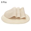 sourcing map 6pcs Oval Braided Placemats 20" Non-Slip Oval Table