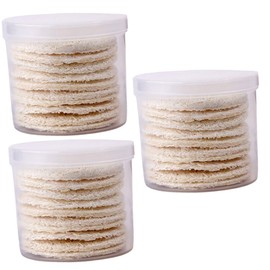 minkissy 3sets Makeup Remover Facial Pads Cleaning Face Sponges Cleansing Exfoliating Dry Makeup Sponges Make up Remover Pad Puff Powder Puff Makeup Remover Puff 10pcs*3